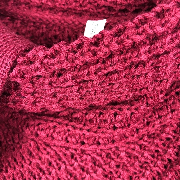 Cabernet Cowl Neck Knit Button Sweater Top - Picture 3 of 4